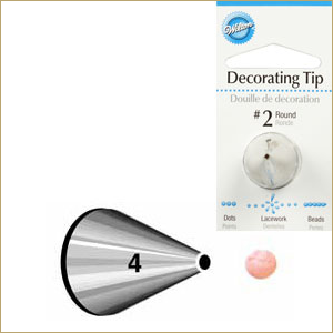   Wilton Decorating Tip 004 Round Carded