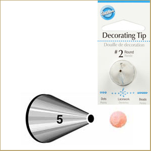   Wilton Decorating Tip 005 Round Carded