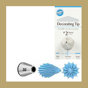   Wilton Decorating Tip 032 Open Star Carded