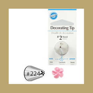   Wilton Decorating Tip 224 Dropflower Carded