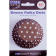 PME Baking Cups Polka Dots Brown pk/60